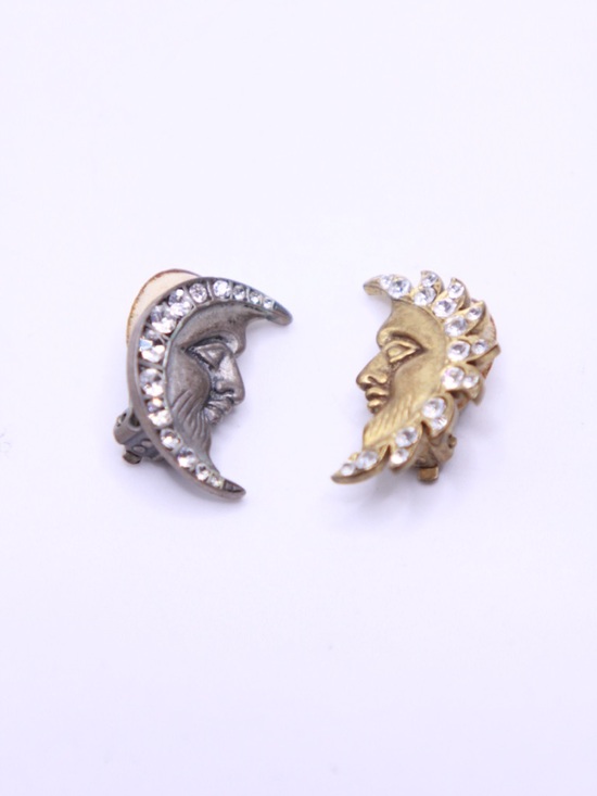 Metropolitan Museum of Art Jewelry - vintage MMA (Metropolitan Museum of Art) 925 celestial earrings Sun and moon